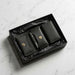 Black Genuine Leather Wallet Compact Handmade for Men Gift