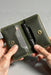 Black Genuine Leather Wallet Compact Handmade for Men Gift