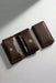 Black Genuine Leather Wallet Compact Handmade for Men Gift