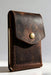Dark Brown Trifold Slim Genuine Leather 9 Card Slots Wallet Handmade