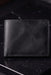 Black Genuine Leather 4 Card Slots Wallet Handmade for Men Gift