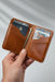 Tan Slim Genuine Leather Wallet Handmade for Men Gift
