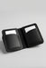 Black Genuine Leather Card Holder Saddle Stitch Handmade for Men Gift
