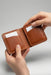 Black Genuine Leather Card Holder Saddle Stitch Handmade for Men Gift
