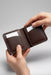 Black Genuine Leather Card Holder Saddle Stitch Handmade for Men Gift