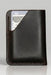 Dark Brown Slim Genuine Leather Card Holder Handmade for Men Gift