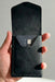 Black Trifold Slim Genuine Leather 9 Card Slots Wallet Handmade for Men Gift