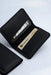 Black Genuine Leather Card Holder Italian Stitch Handmade for Men Gift