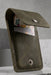 Dark Green Vertical Genuine Leather 4 Card Slots Wallet Handmade for Men Gift