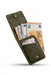 Dark Green Vertical Genuine Leather 4 Card Slots Wallet Handmade for Men Gift