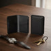 Black Slim Genuine Leather 6 Card Slots Wallet Handmade for Men Gift
