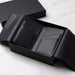 Black Slim Genuine Leather 6 Card Slots Wallet Handmade for Men Gift