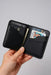 Black Slim Genuine Leather 6 Card Slots Wallet Handmade for Men Gift