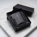 Snake Print Genuine Leather Wallet Everyday Carry Handmade for Men Gift
