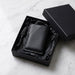 Black Slim Genuine Leather Card Holder Handmade for Men Gift