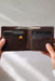 Dark Brown Genuine Leather 8 Card Slots Wallet Handmade for Men Gift