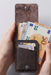Brown Vertical Genuine Leather 4 Card Slots Wallet Handmade for Men Gift