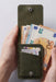 Brown Vertical Genuine Leather 4 Card Slots Wallet Handmade for Men Gift