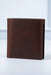 Brown Slim Genuine Leather 6 Card Slots Wallet Compact Handmade for Men Gift