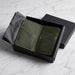 Dark Green Slim Genuine Leather Wallet Handmade for Men Gift