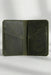 Slim Genuine Leather Card Wallet 6 Card Slots Minimalist Handmade Men Gift - Dark Green