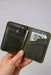 Dark Green Slim Genuine Leather Wallet Handmade for Men Gift