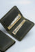 Dark Green Genuine Leather Card Holder Compact Handmade for Men Gift
