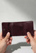 Purple Slim Genuine Leather 6 Card Slots Wallet Everyday Carry Handmade