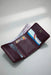 Purple Slim Genuine Leather 6 Card Slots Wallet Everyday Carry Handmade