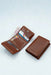 Purple Slim Genuine Leather 6 Card Slots Wallet Everyday Carry Handmade