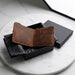 Tan Vertical Genuine Leather 8 Card Slots Wallet Handmade for Men Gift