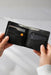 Black Genuine Leather 8 Card Slots Wallet Handmade for Men Gift Premium