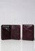 Slim Genuine Leather Card Wallet 6 Card Slots Minimalist Handmade Men Gift - Purple