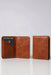 Purple Slim Genuine Leather 6 Card Slots Wallet Minimalist Handmade for Men Gift
