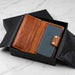 Genuine Leather Long Wallet 4 Card Slots Phone Pocket Snap Handmade Men Gift - Tan