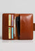 Tan Genuine Leather 4 Card Slots Wallet Phone Pocket Handmade for Men Gift