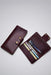 Dark Green Genuine Leather 4 Card Slots Wallet Saddle Stitch Phone Pocket