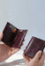 Slim Genuine Leather Bifold Wallet 6 Card Slots Handmade for Men Gift - Purple