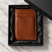 Tan Genuine Leather Wallet Italian Stitch Handmade for Men Gift