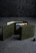 Dark Green Vertical Genuine Leather 8 Card Slots Wallet Italian Stitch Handmade