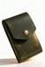 Green Trifold Slim Genuine Leather 9 Card Slots Wallet Handmade for Men Gift