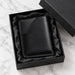 Black Slim Genuine Leather Card Holder Handmade for Men Gift Premium