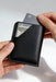 Black Slim Genuine Leather Card Holder Handmade for Men Gift Premium