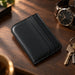 Black Genuine Leather Wallet Full Grain Handmade for Men Gift