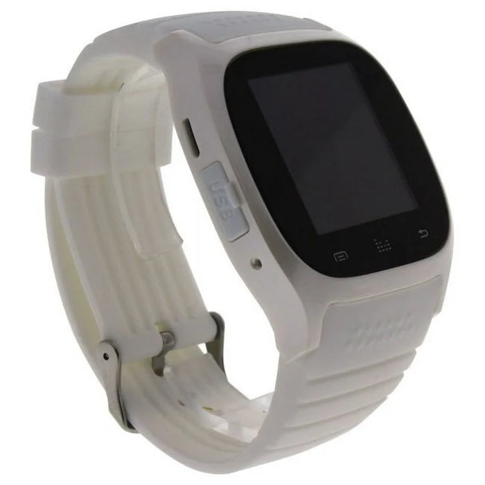 EK-B1 Montre Connectee White Silicone Strap Smart Watch by Eclock for Men - 1 Pc Watch