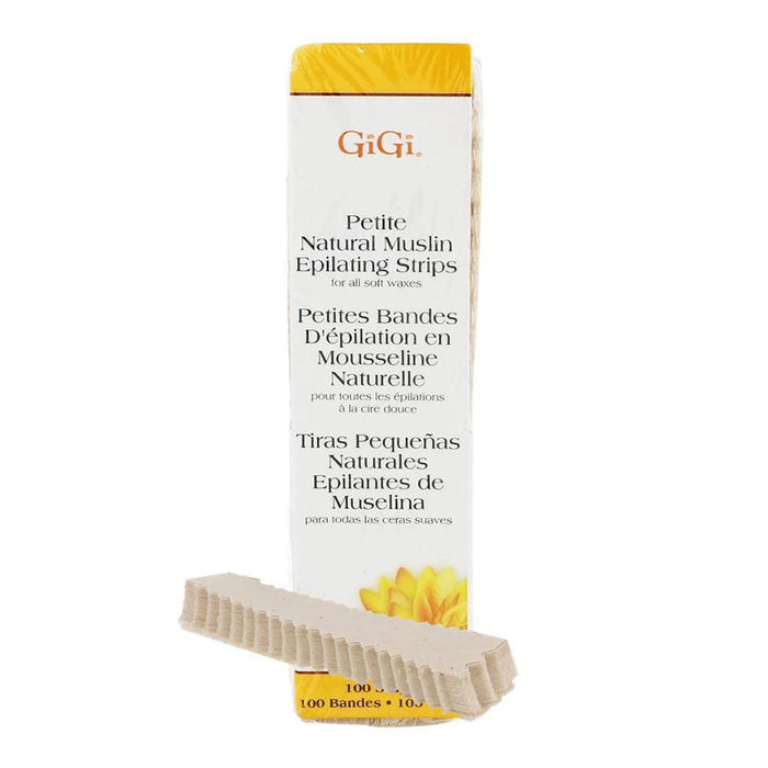 Gigi Petites bandes de mousseline naturelle-100Pk 