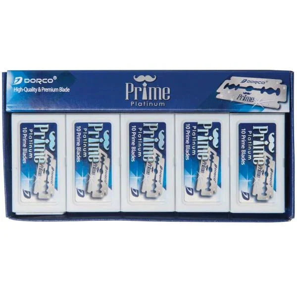 Dorco STP301 Prime Platinum Extra Double Edge Razor Blade - 5000 ct