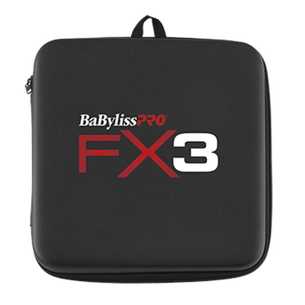 BaBylissPRO FX3 Black Collection Juego combinado de cortapelos con cable/inalámbrico FXX3CB y recortadora FXX3TB y afeitadora FXX3SB y secador BlackFX y estuche de viaje