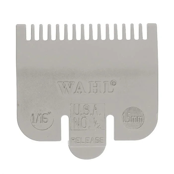 Wahl #1/2 Color-Coded Nylon Cutting Guide Comb - Light Gray