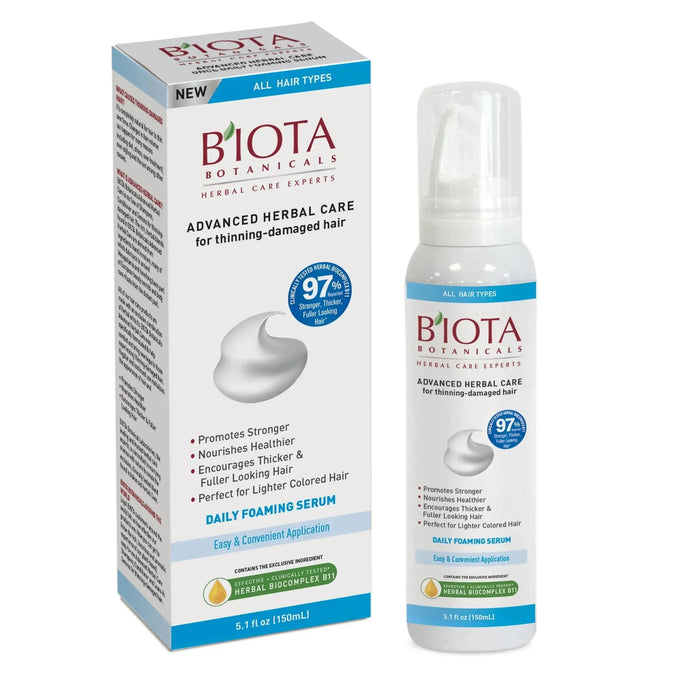 Biota Botanicals Advanced Herbal Care Foaming Serum for Thinning - Damaged Hair 150ml / 5.1 oz